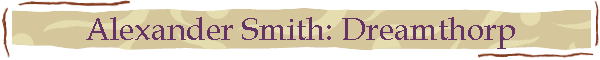 Alexander Smith: Dreamthorp